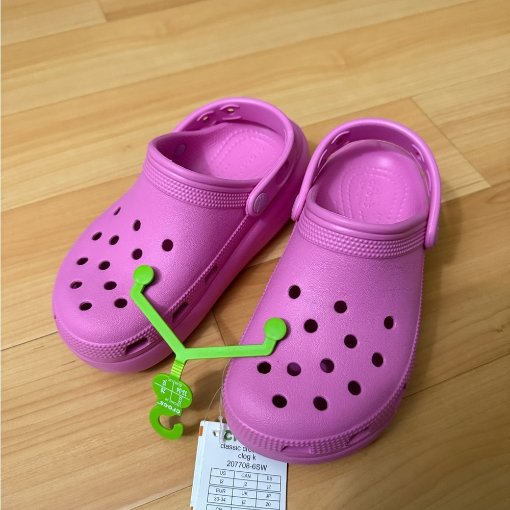 CROCS Kids Classic Crocs Cutie Clog Size J2